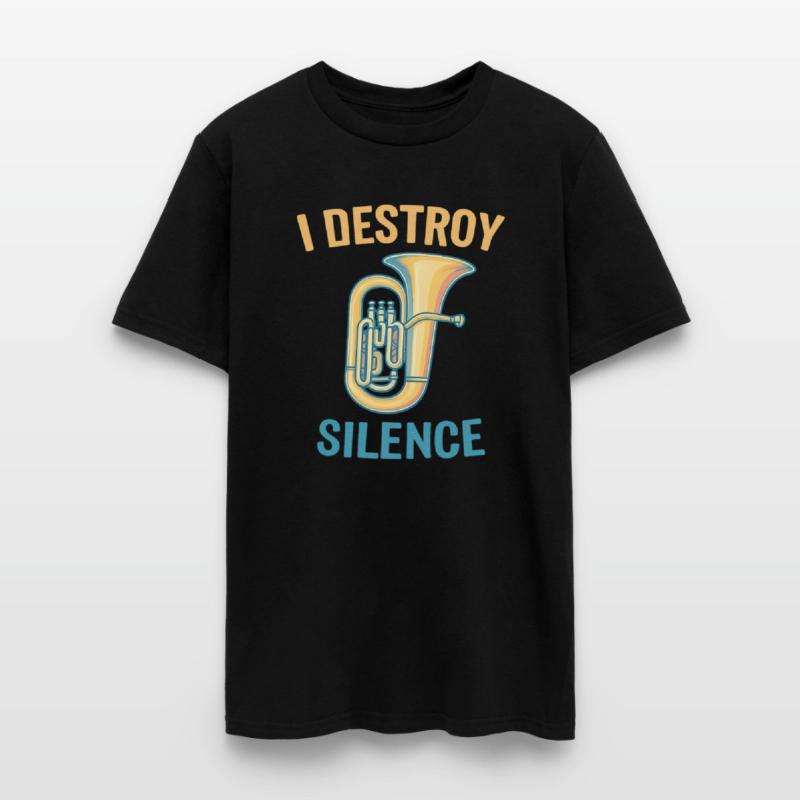 I destroy silence tuba Spruch Sprüche