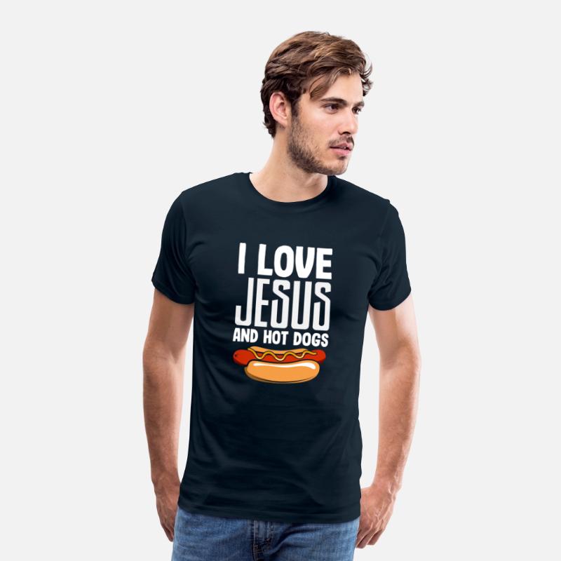 I Love Jesus And Hot Dogs Fun Design