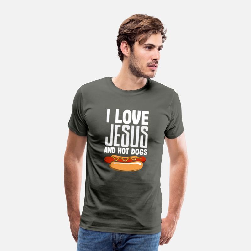 I Love Jesus And Hot Dogs Fun Design