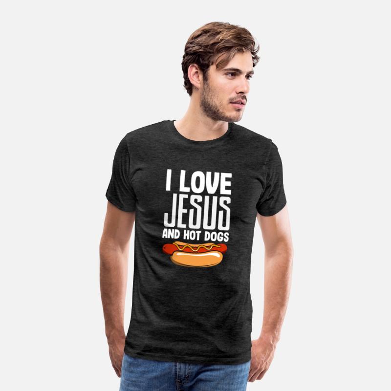 I Love Jesus And Hot Dogs Fun Design
