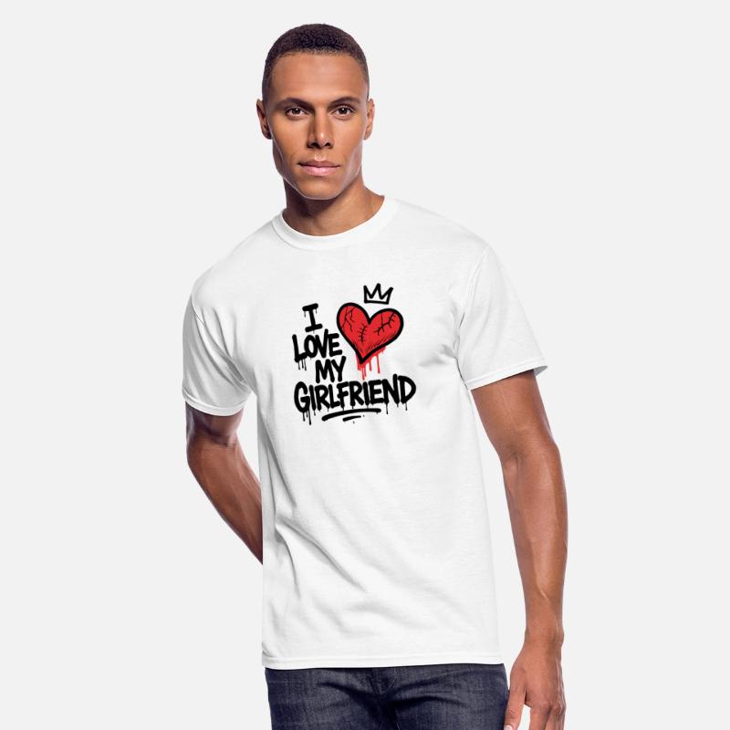 I Love My Girlfriend Graffiti Tee