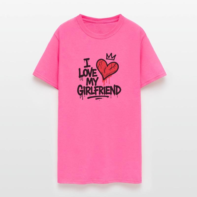 I Love My Girlfriend Graffiti Tee