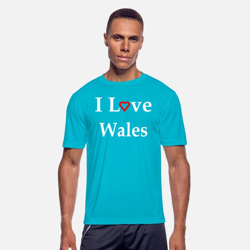 I Love Wales Red Heart Text w