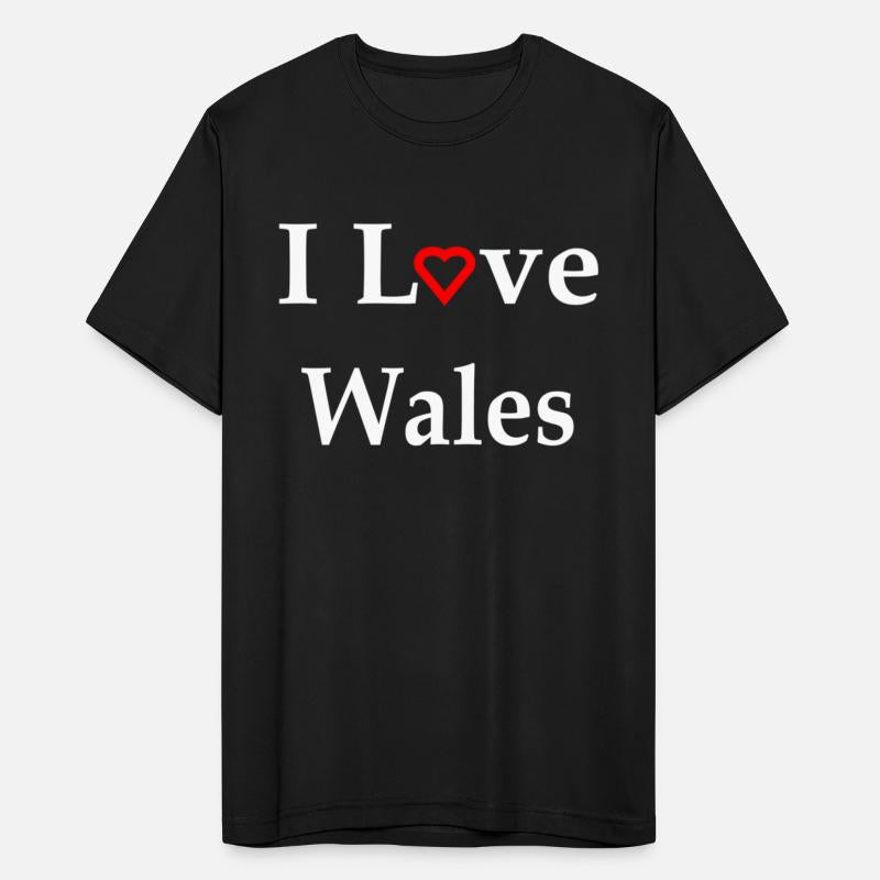 I Love Wales Red Heart Text w
