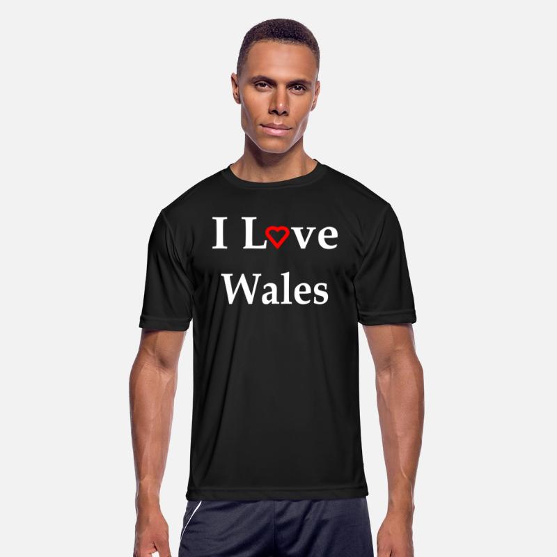 I Love Wales Red Heart Text w