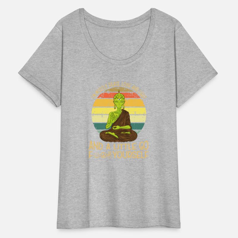 I m mostly peace love light and a little go Yoga T