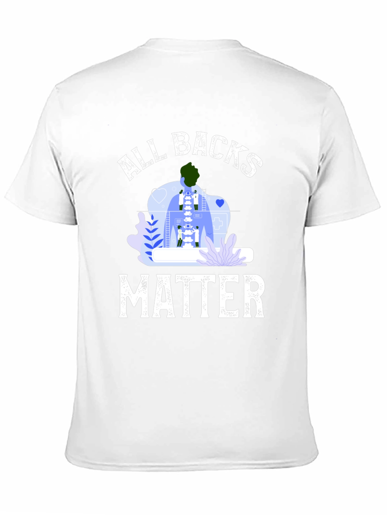 All Backs Matter T-Shirt Chiropractic Spine Tee