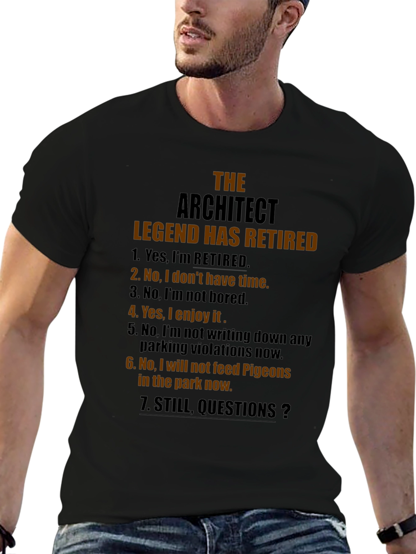 Retired Architect Legend T-Shirt - Funny Retirement Gift