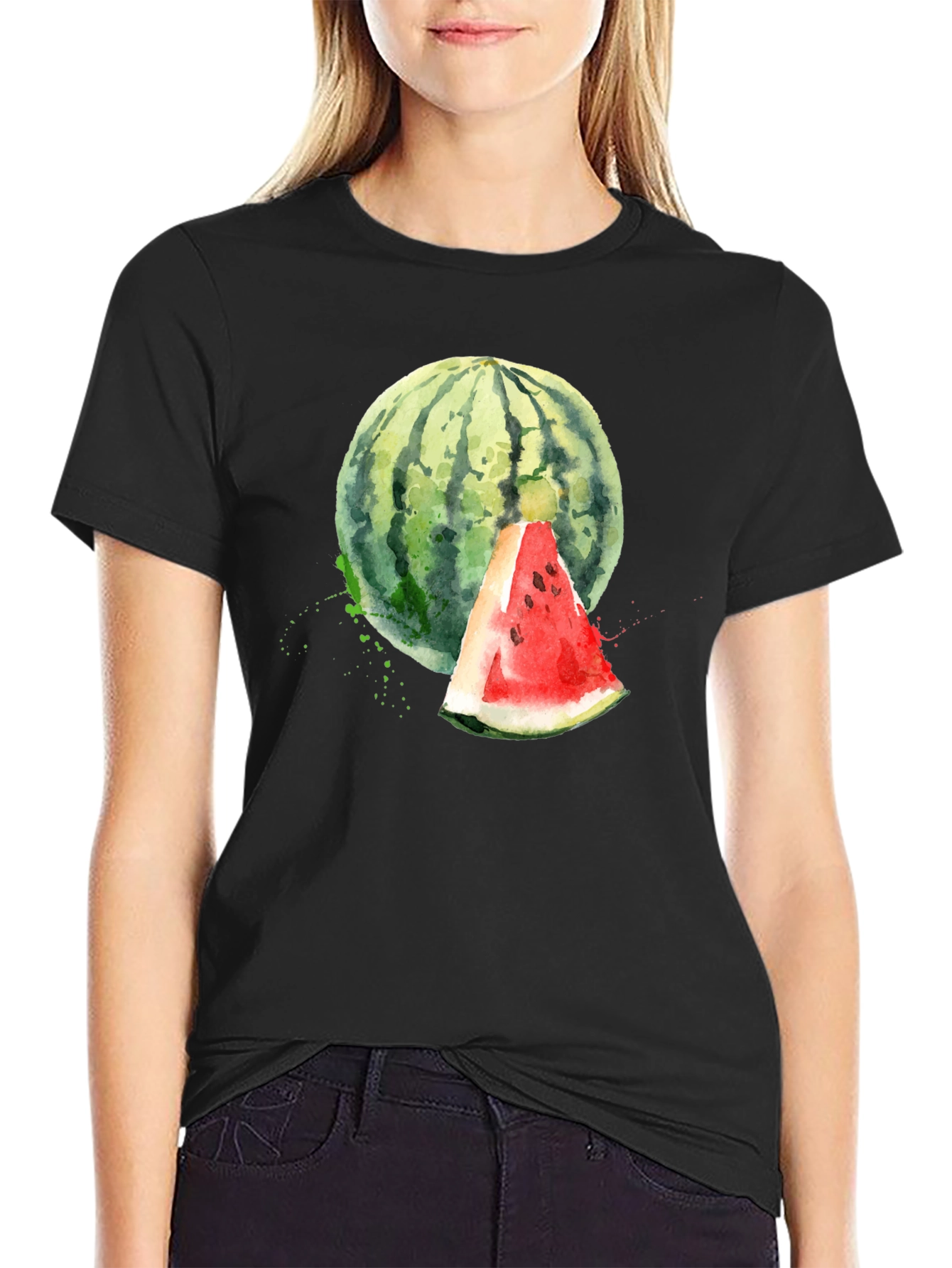 Watercolor Watermelon Graphic Tee