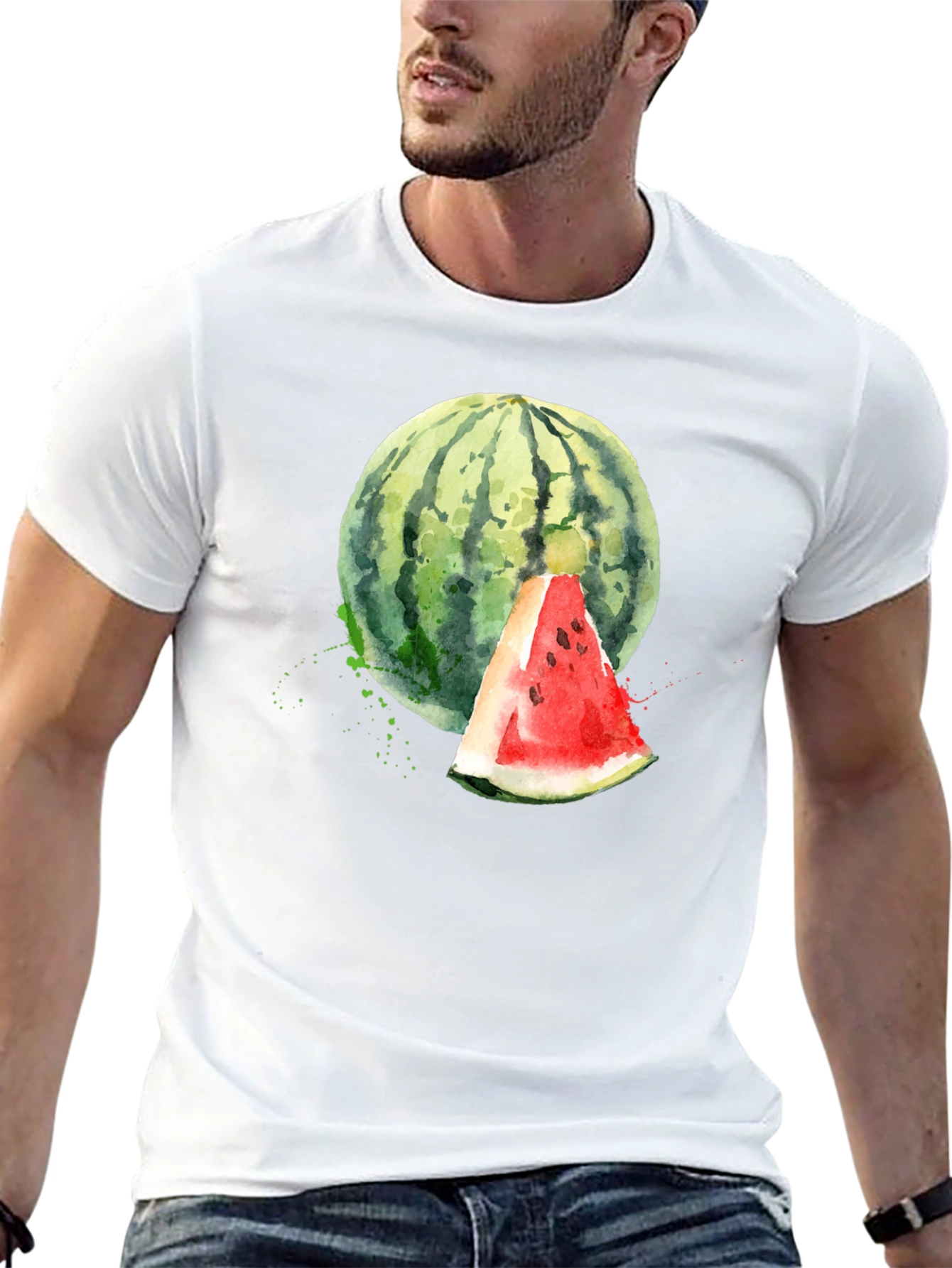 Watercolor Watermelon Graphic Tee