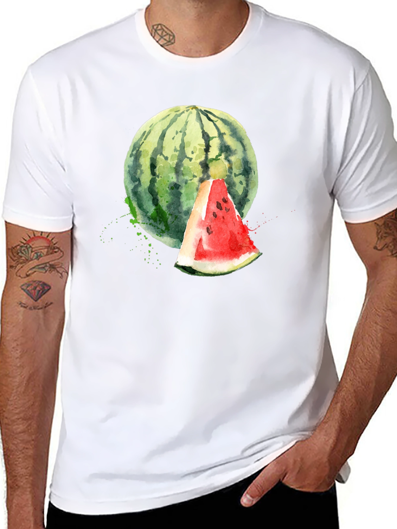 Watercolor Watermelon Graphic Tee