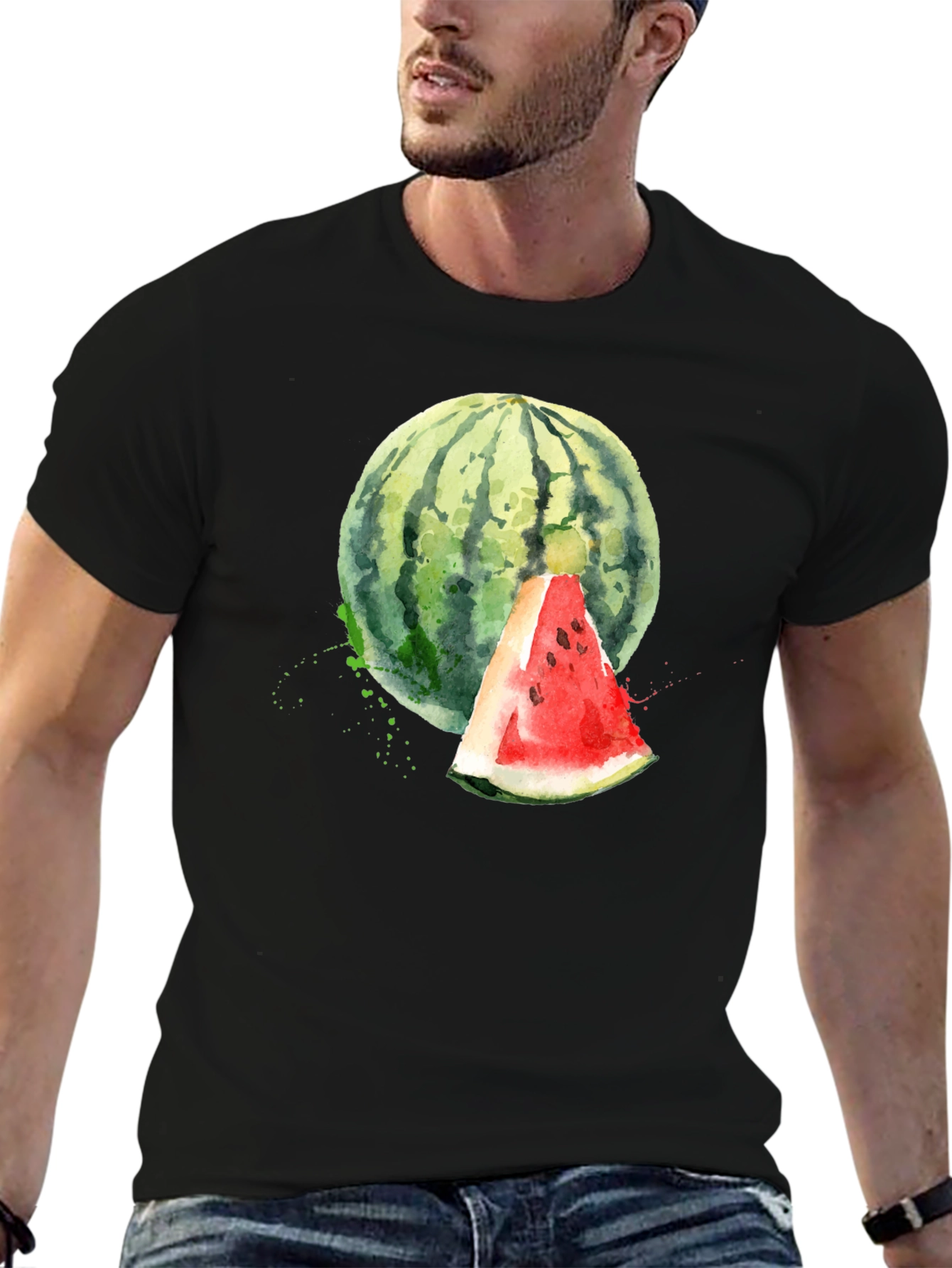 Watercolor Watermelon Graphic Tee