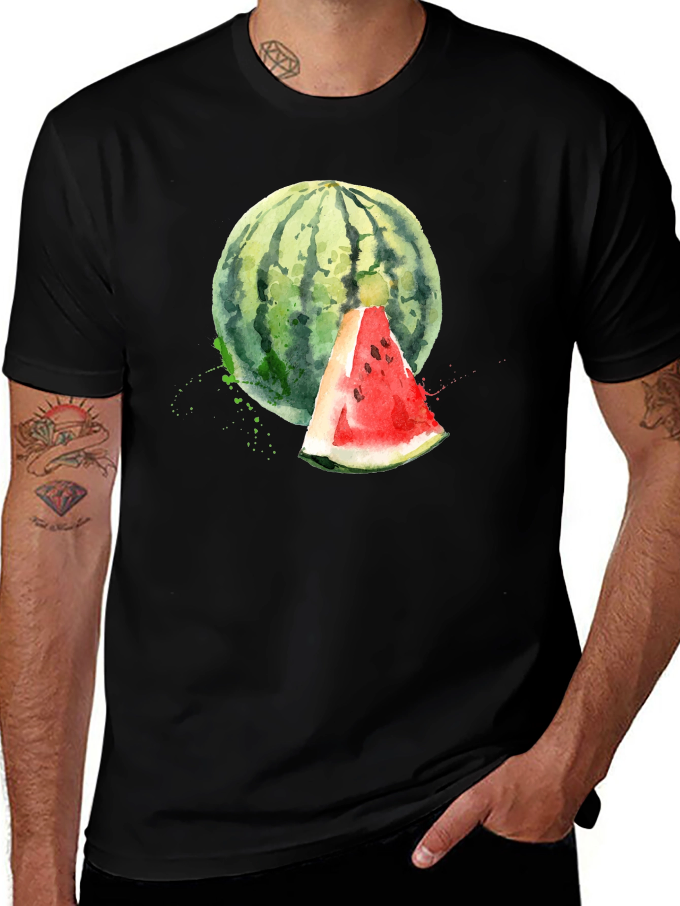 Watercolor Watermelon Graphic Tee