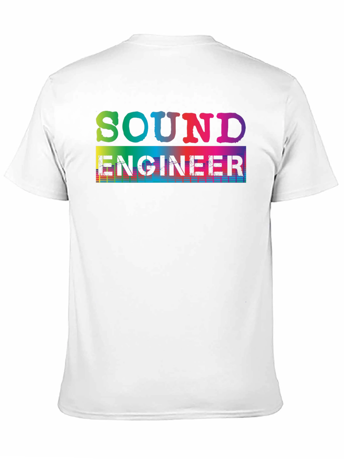 Sound Engineer T-Shirt - Rainbow Graphic Tee