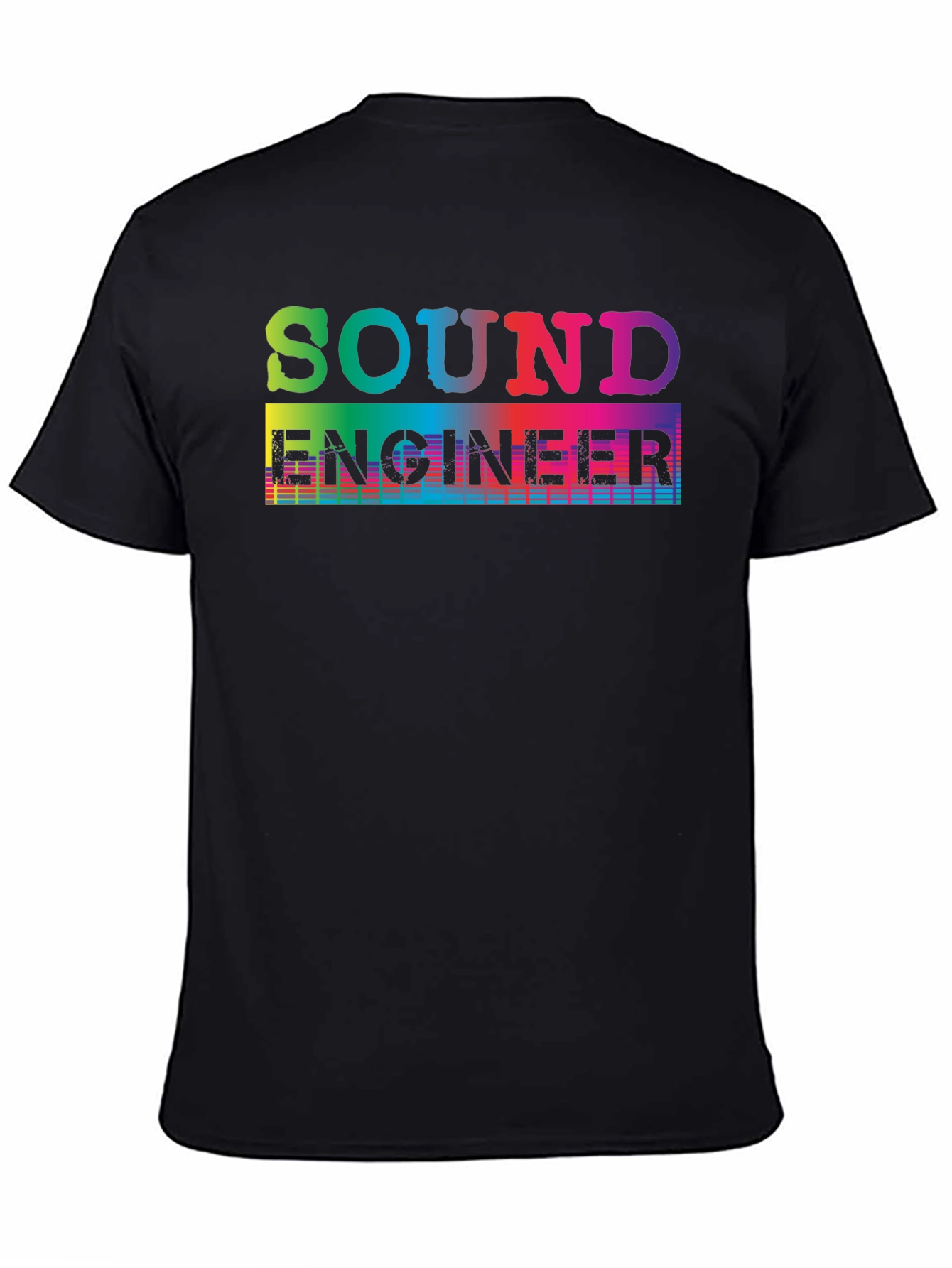 Sound Engineer T-Shirt - Rainbow Graphic Tee