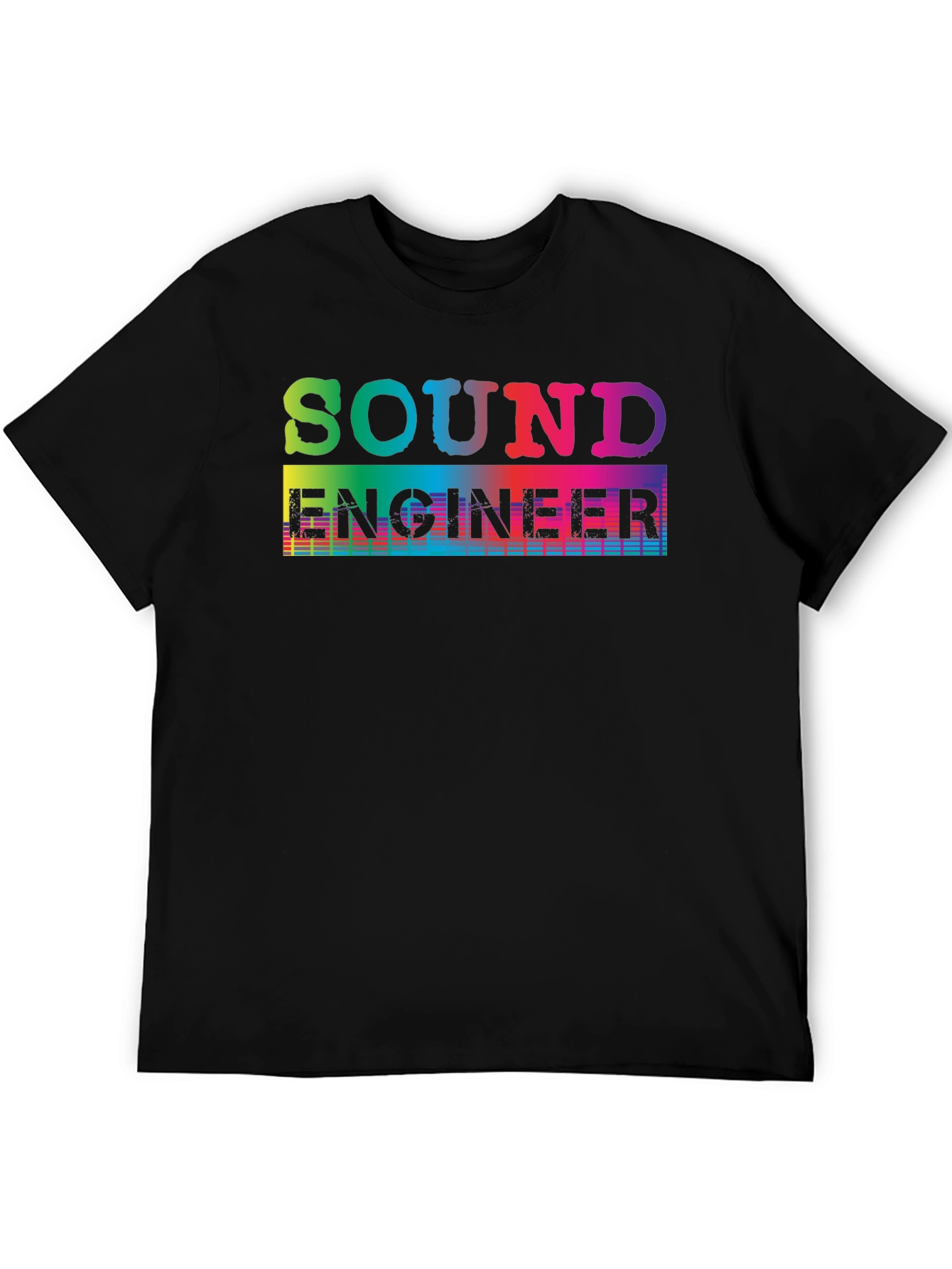 Sound Engineer T-Shirt - Rainbow Graphic Tee