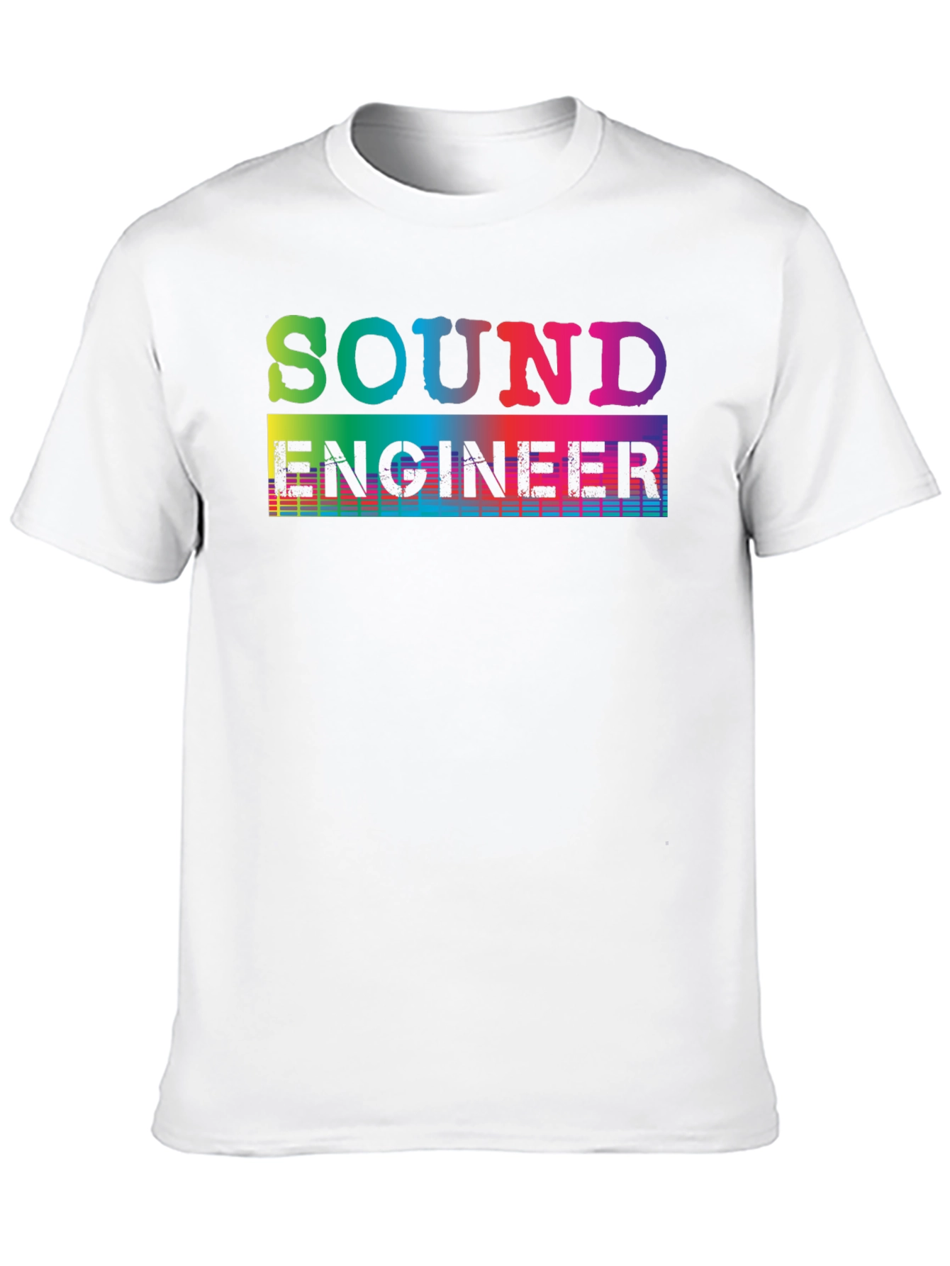 Sound Engineer T-Shirt - Rainbow Graphic Tee