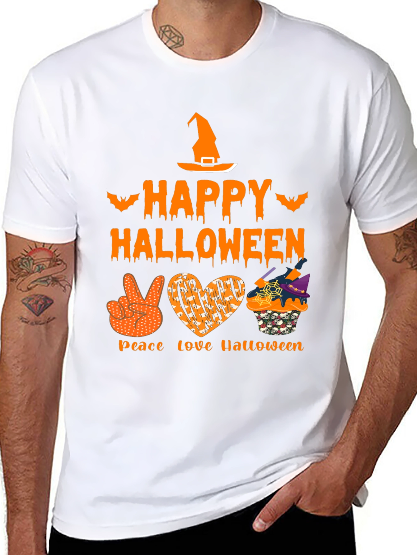 Happy Halloween Peace Love T-Shirt