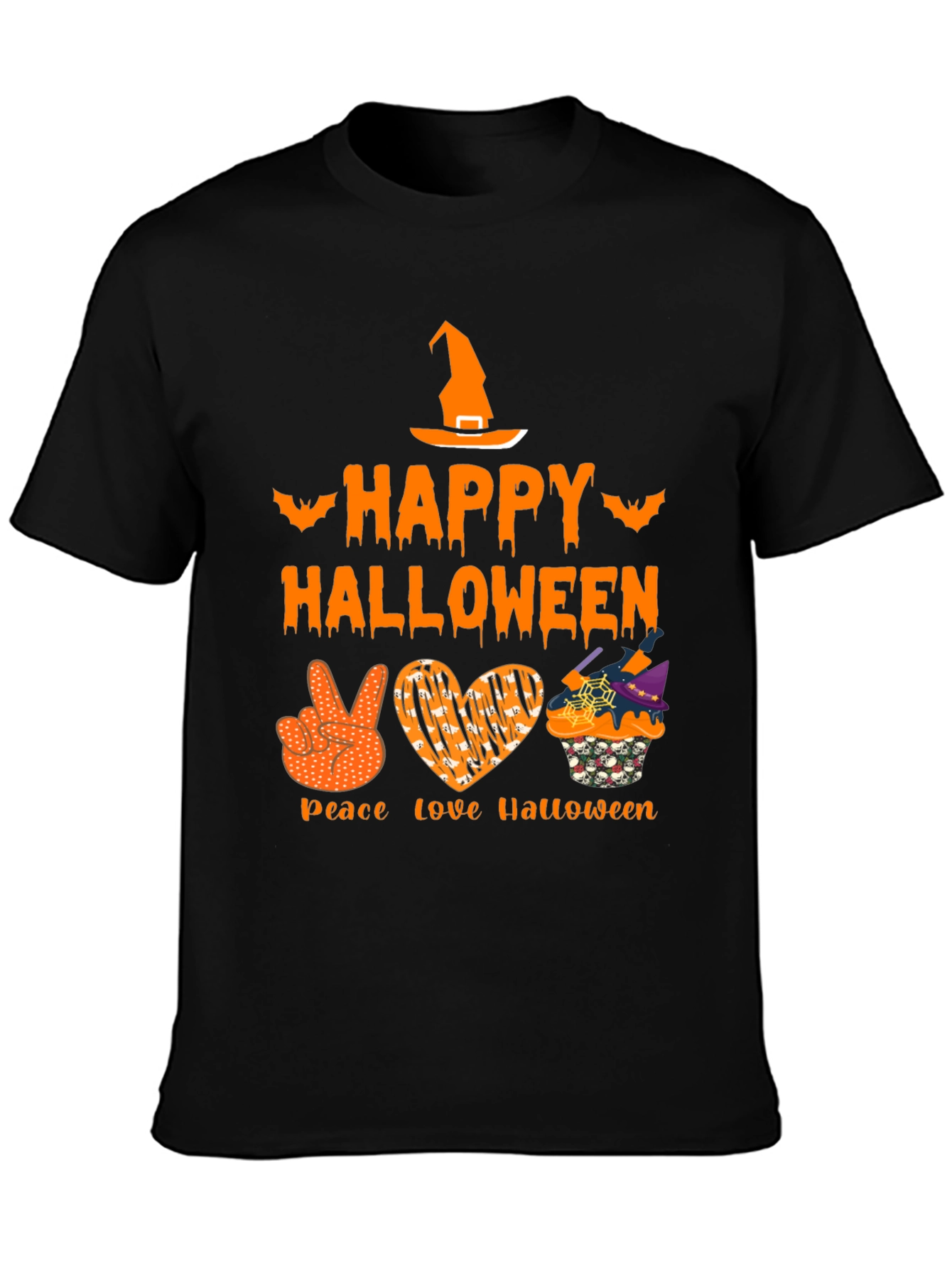 Happy Halloween Peace Love T-Shirt