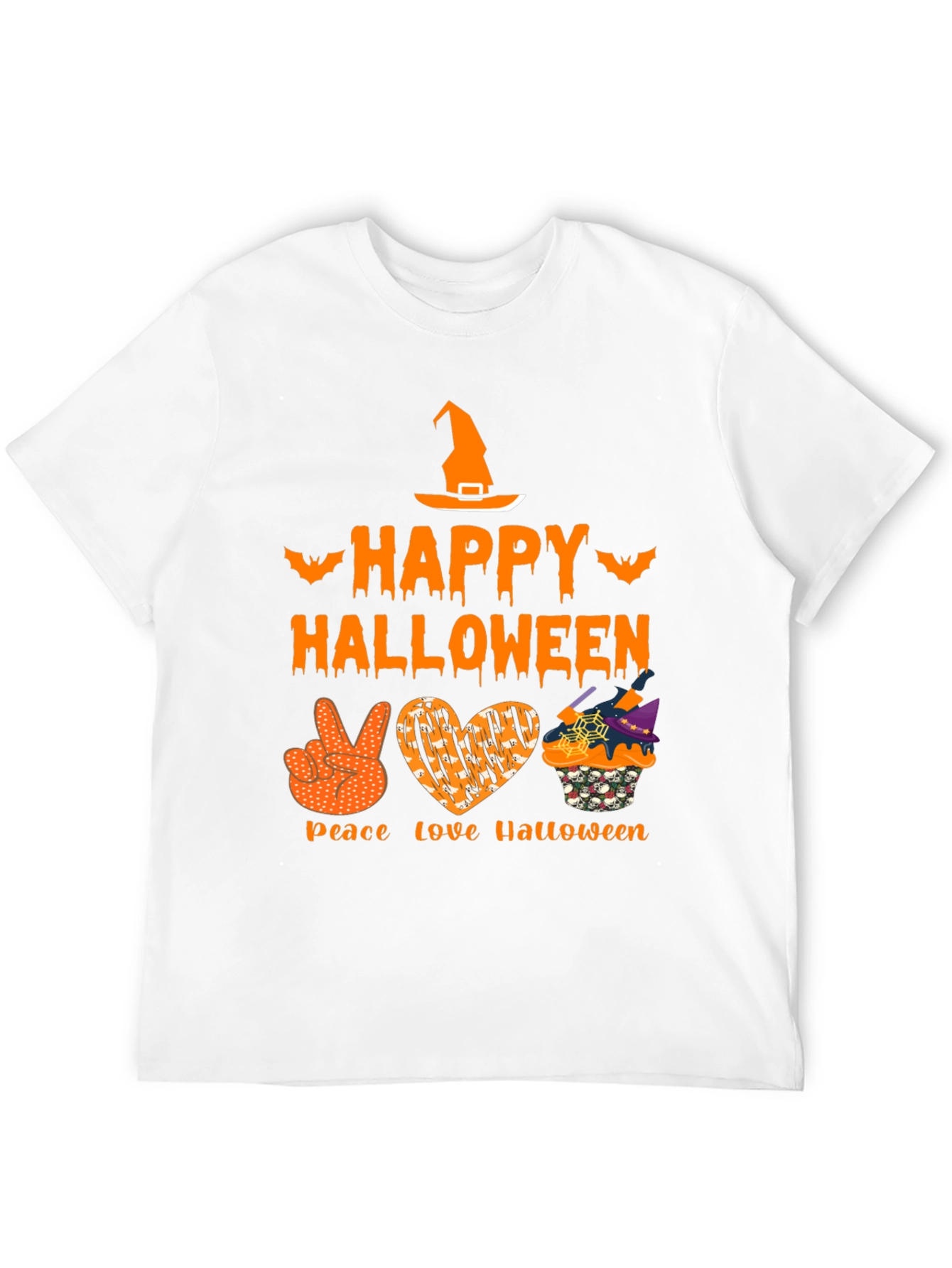 Happy Halloween Peace Love T-Shirt