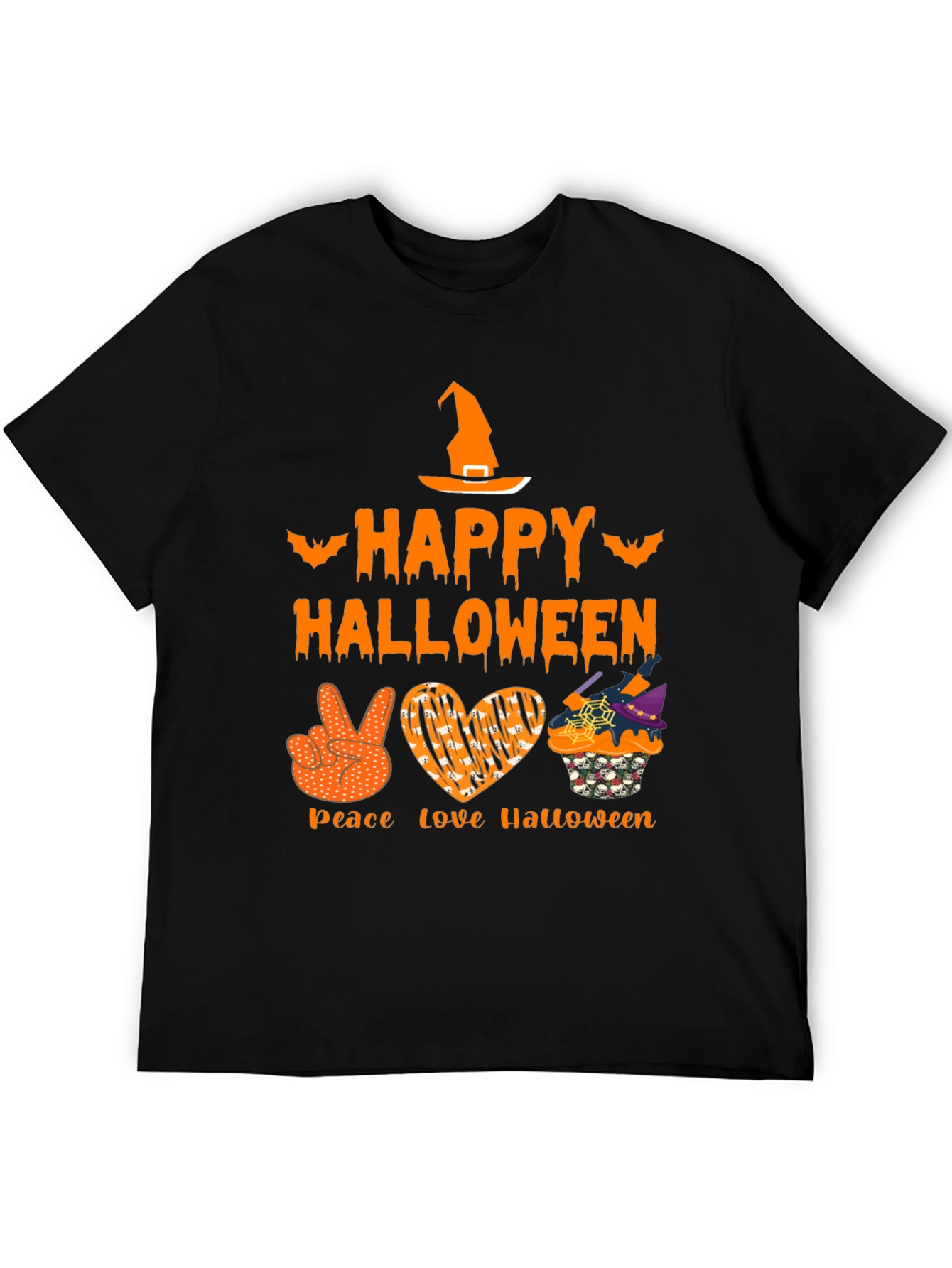 Happy Halloween Peace Love T-Shirt