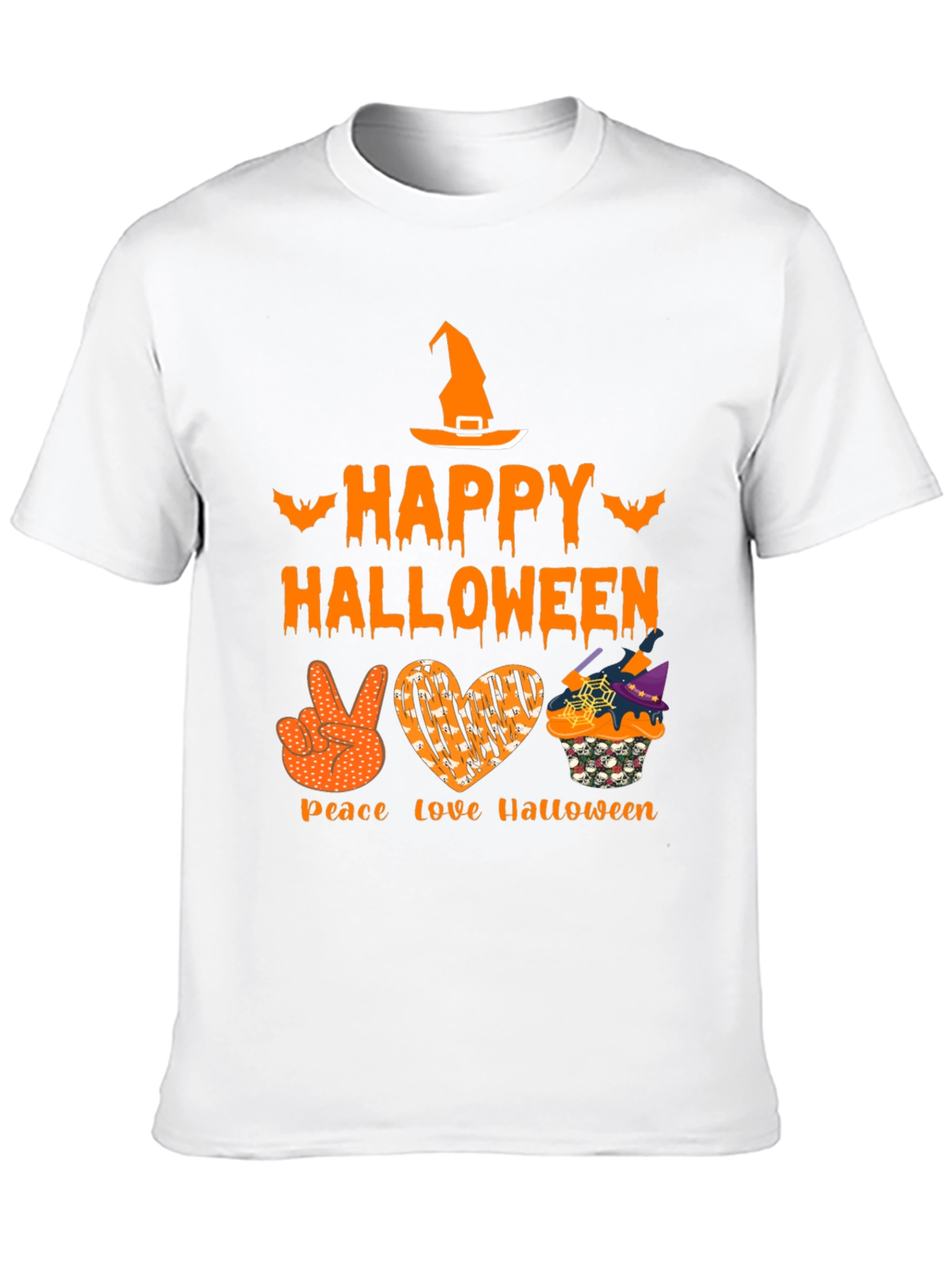 Happy Halloween Peace Love T-Shirt