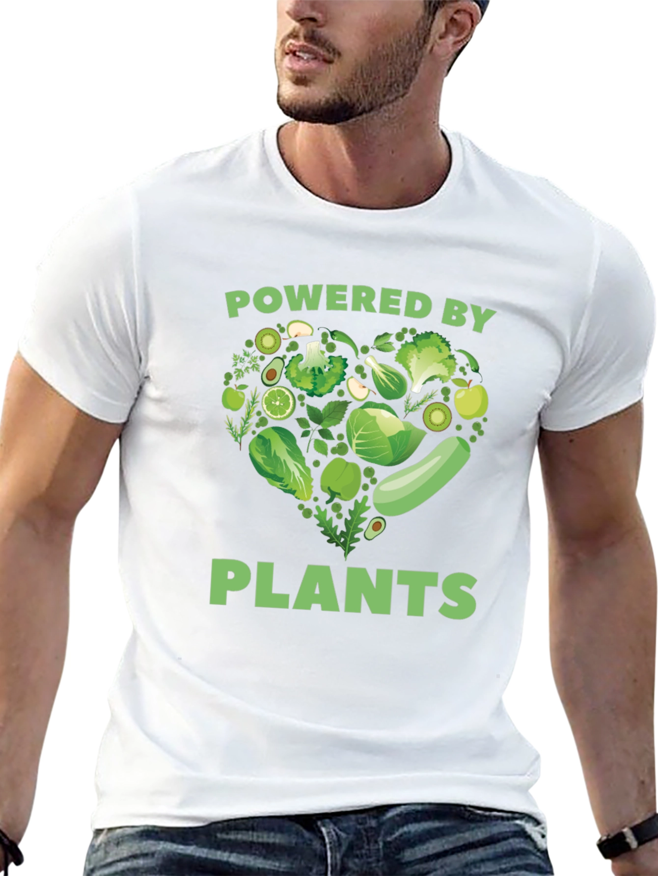 Powered By Plants Vegan Graphic Tee