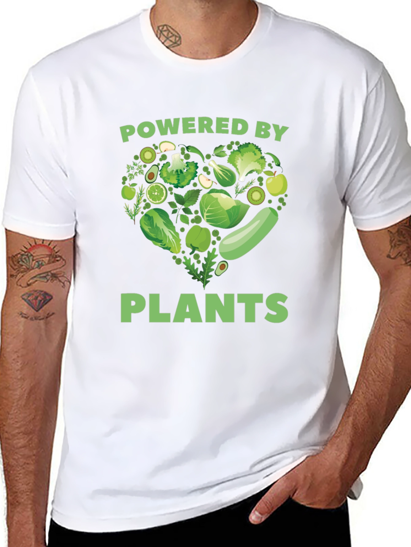 Powered By Plants Vegan Graphic Tee