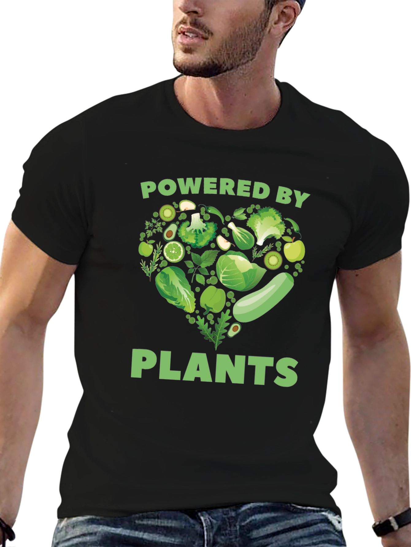 Powered By Plants Vegan Graphic Tee