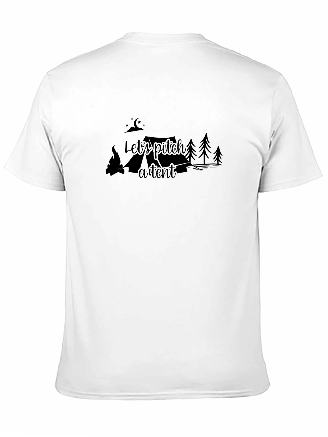 Lets Pitch a Tent Camping Graphic Tee