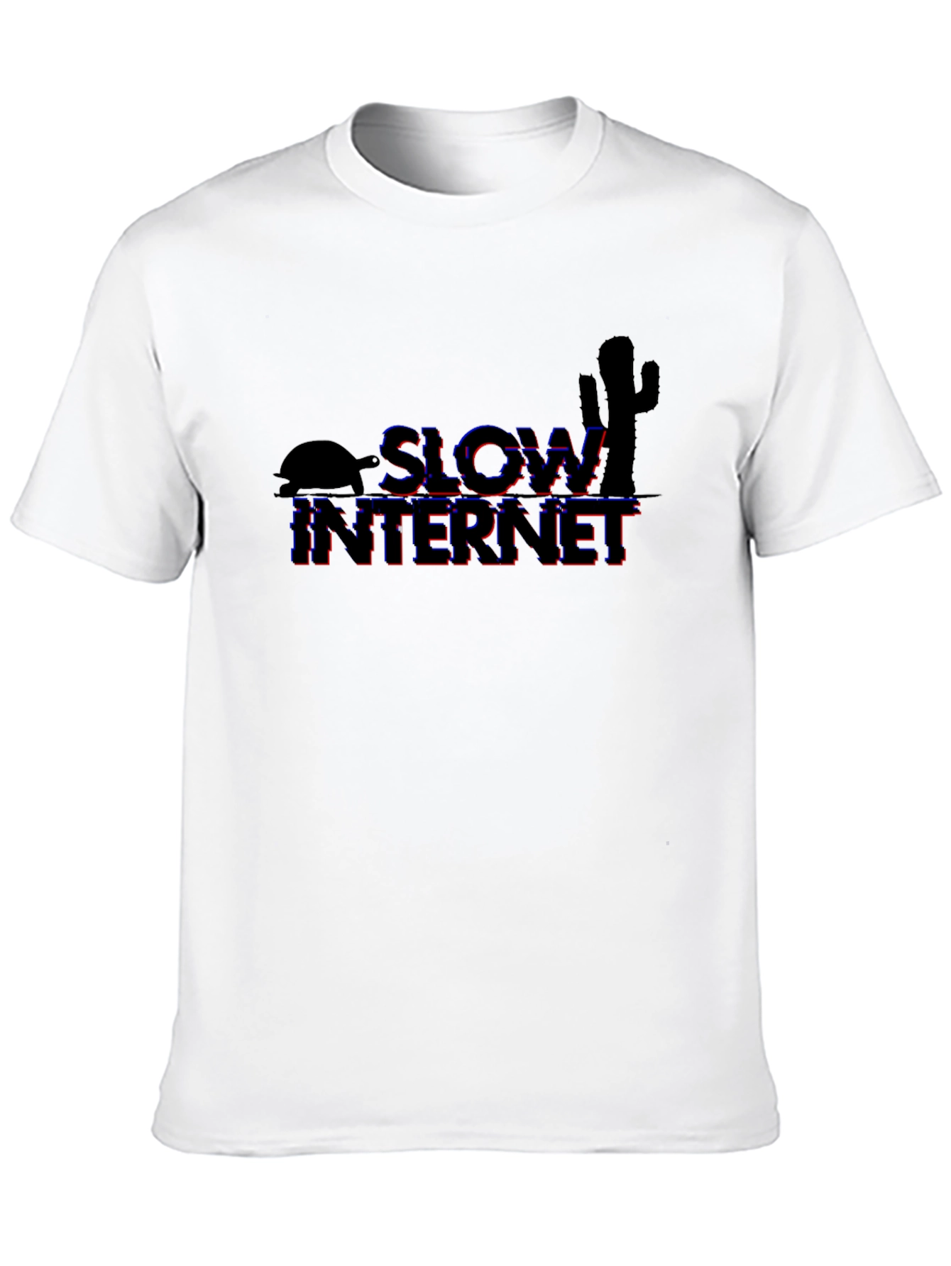 Slow Internet Graphic T-Shirt - Black