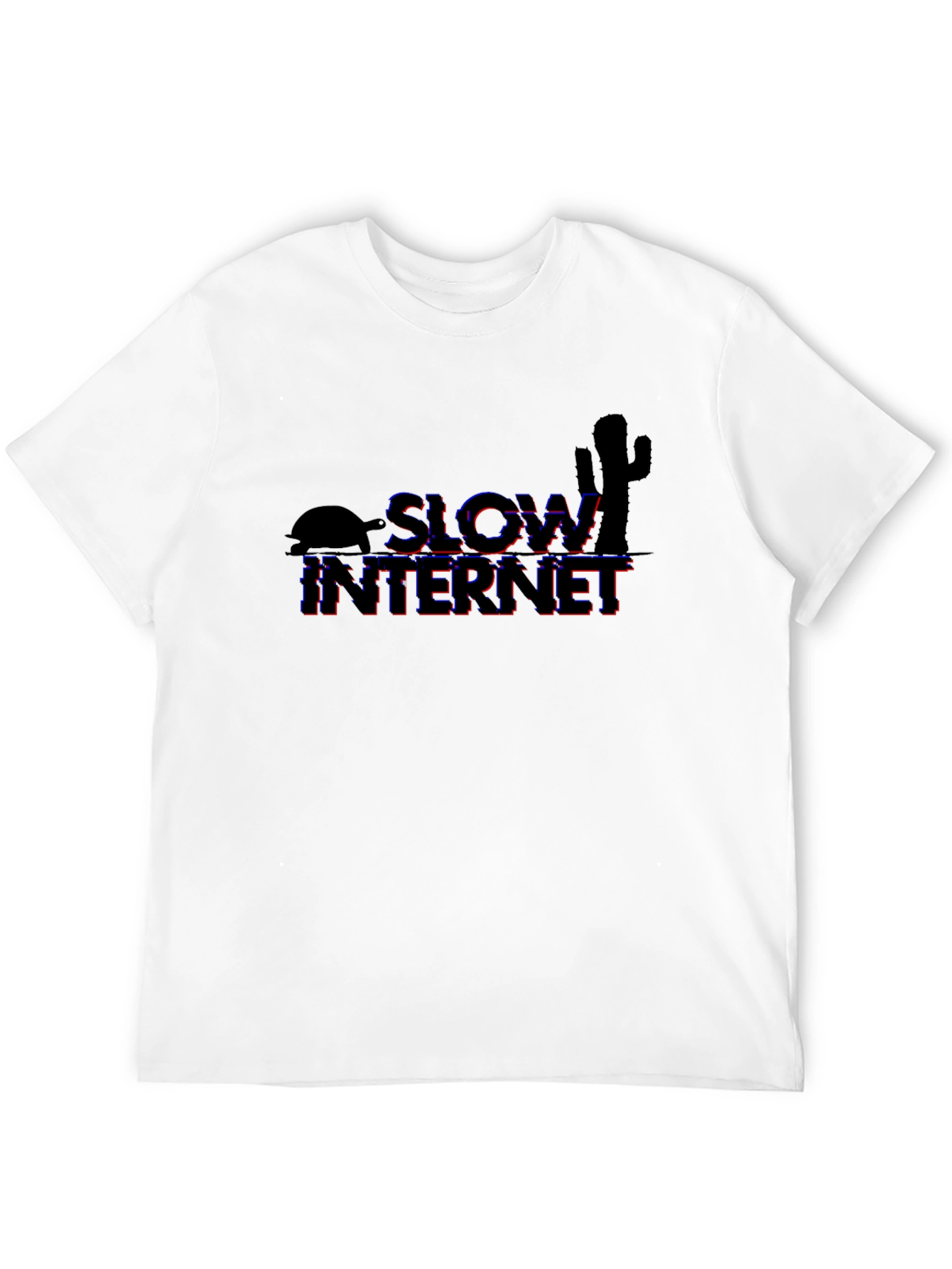 Slow Internet Graphic T-Shirt - Black