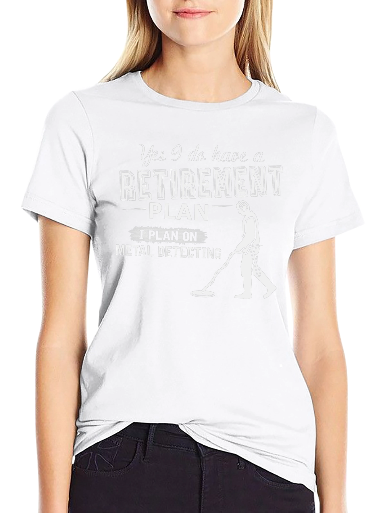 Retirement Plan Metal Detecting Graphic T-Shirt