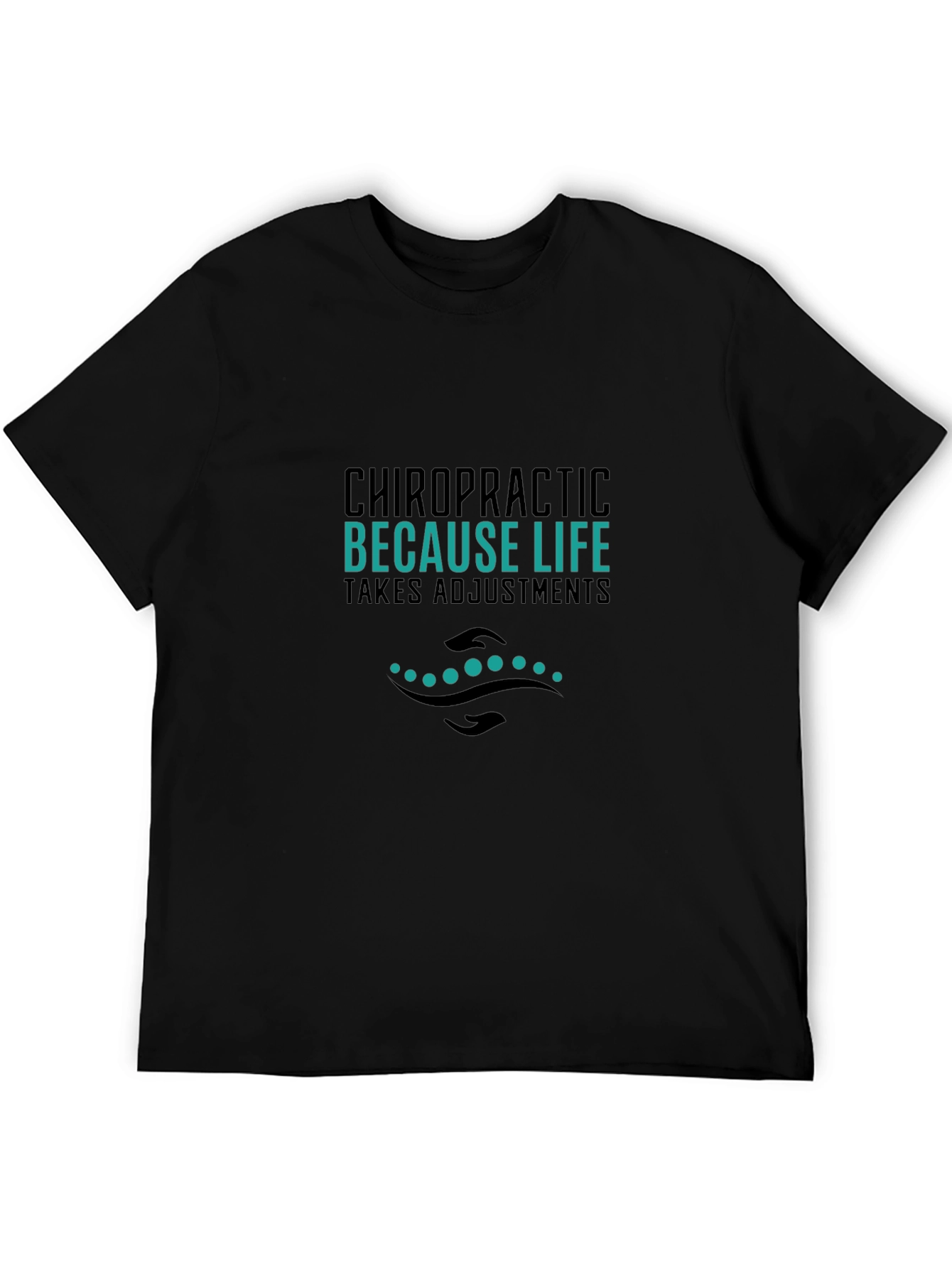 Chiropractic Adjustment Black Tee