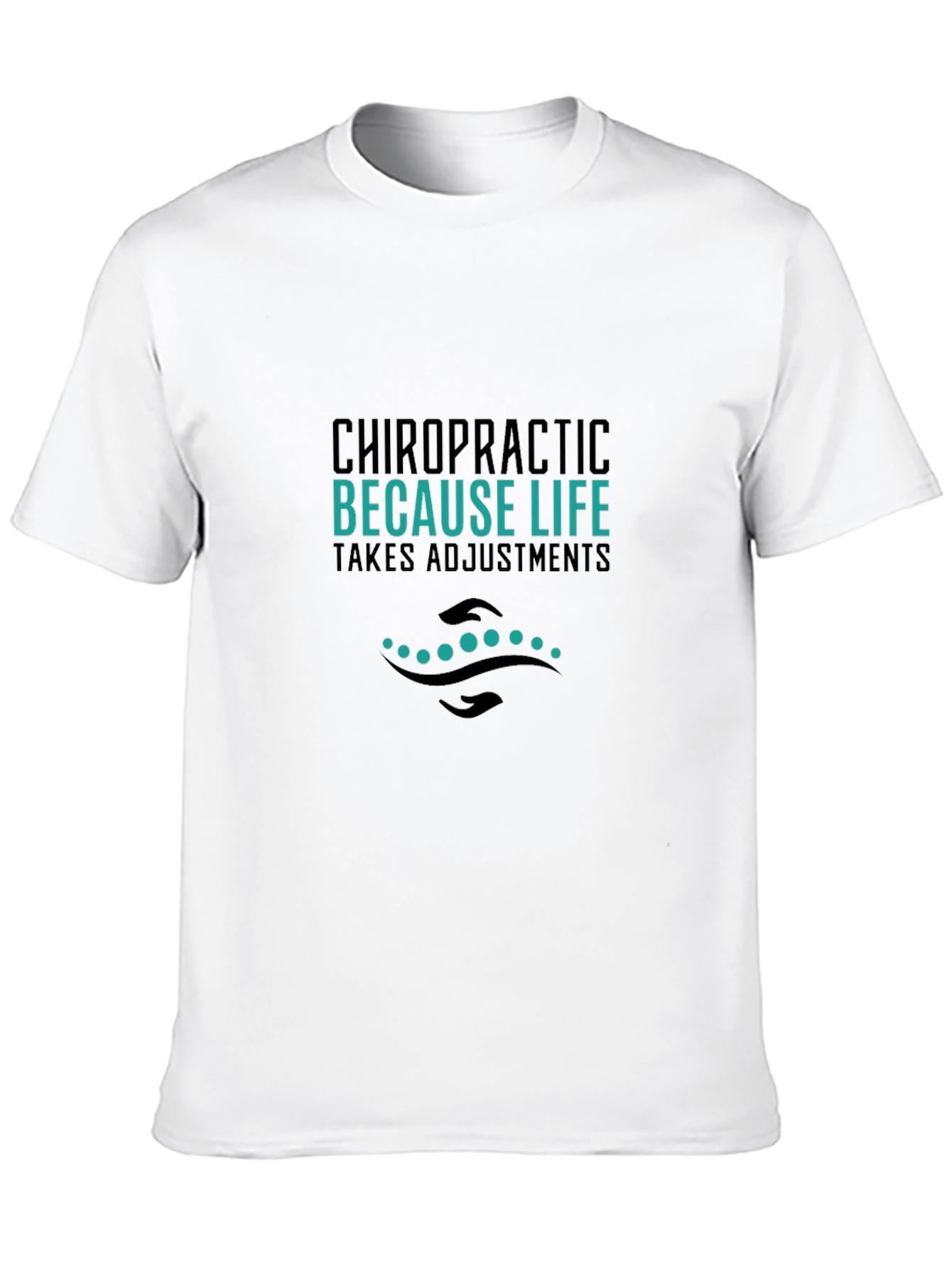 Chiropractic Adjustment Black Tee