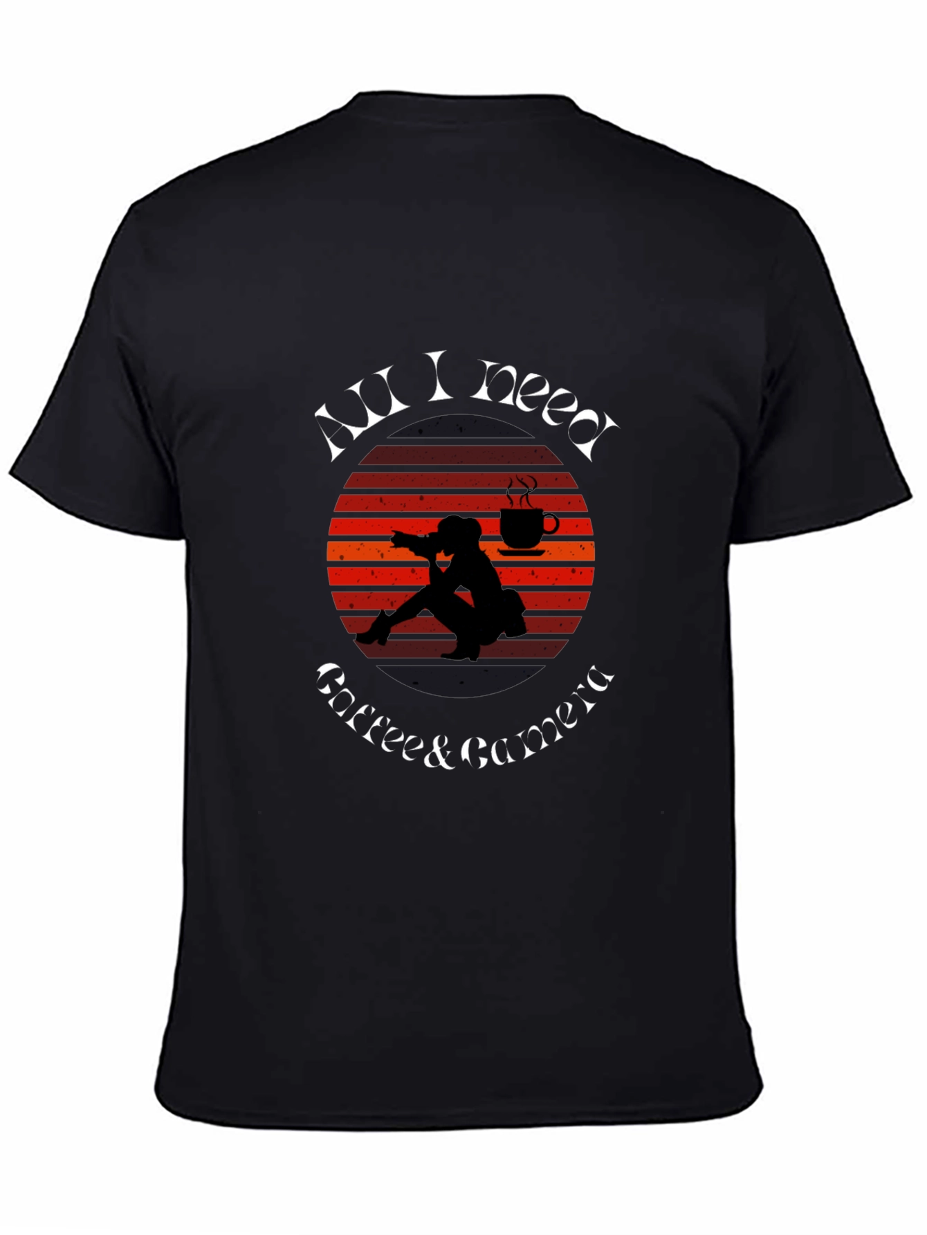 All I Need Coffee Camera T-Shirt