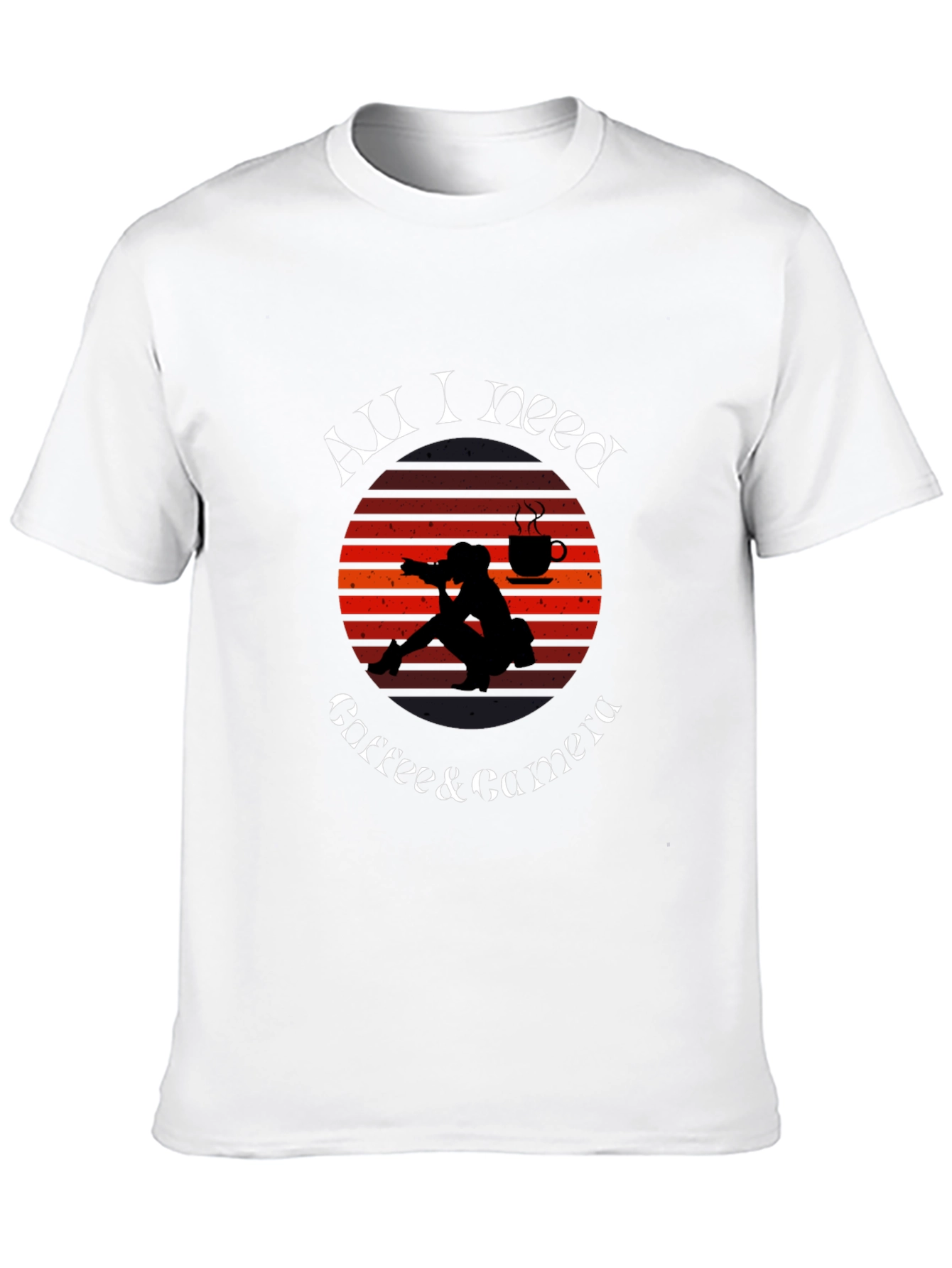All I Need Coffee Camera T-Shirt
