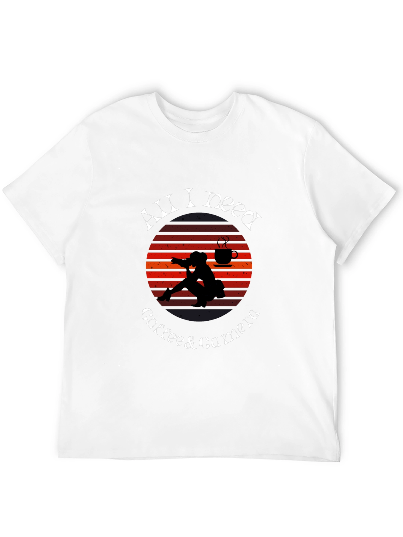 All I Need Coffee Camera T-Shirt