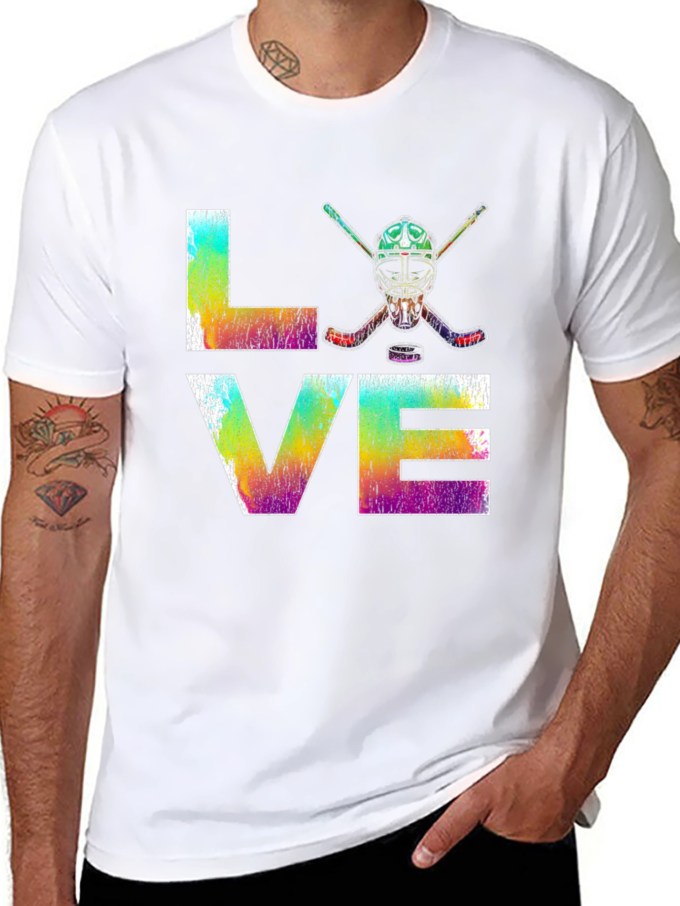 LOVE Hockey Graphic T-Shirt