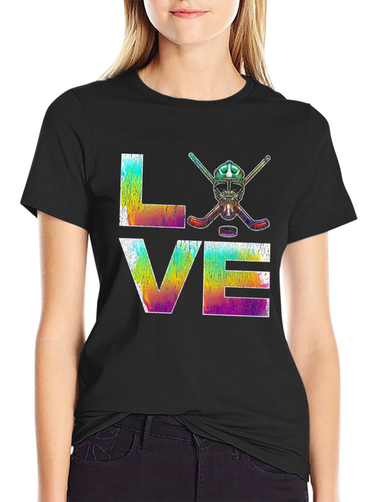 LOVE Hockey Graphic T-Shirt