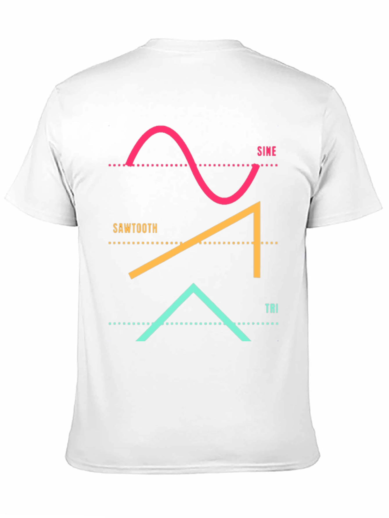 Sine Sawtooth Tri Waveform Graphic Tee