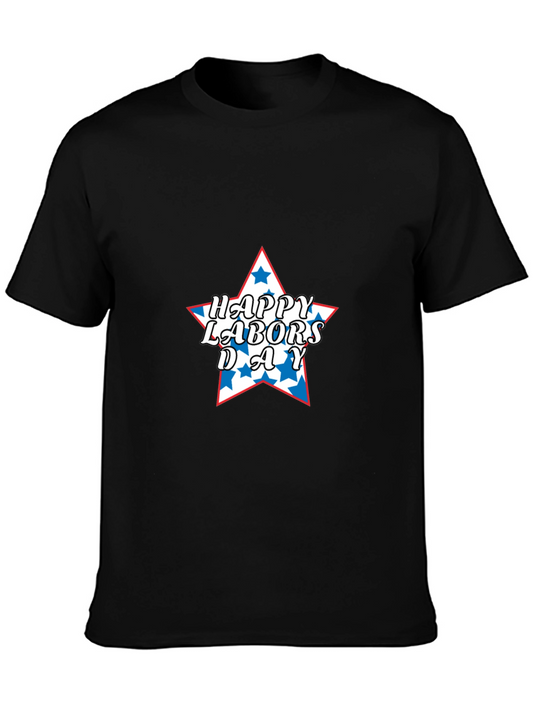 Happy Labor Day Patriotic Star T-Shirt
