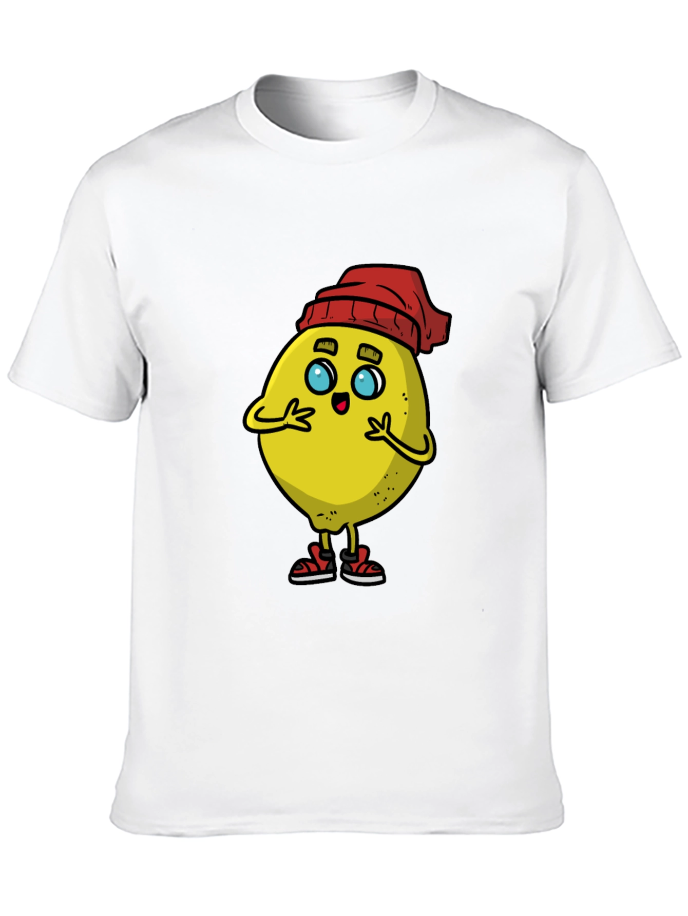 Cartoon Lemon Graphic T-Shirt