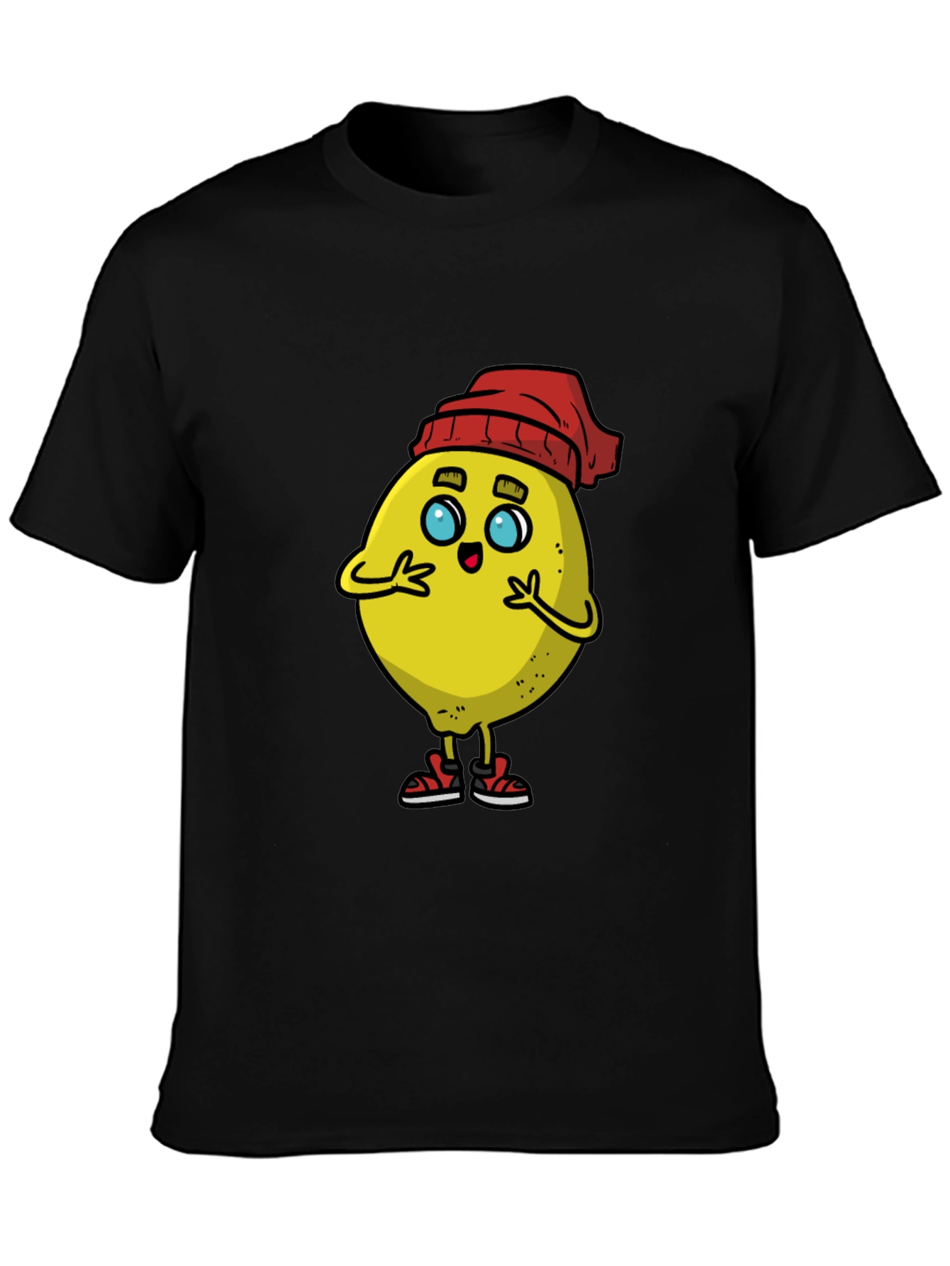 Cartoon Lemon Graphic T-Shirt