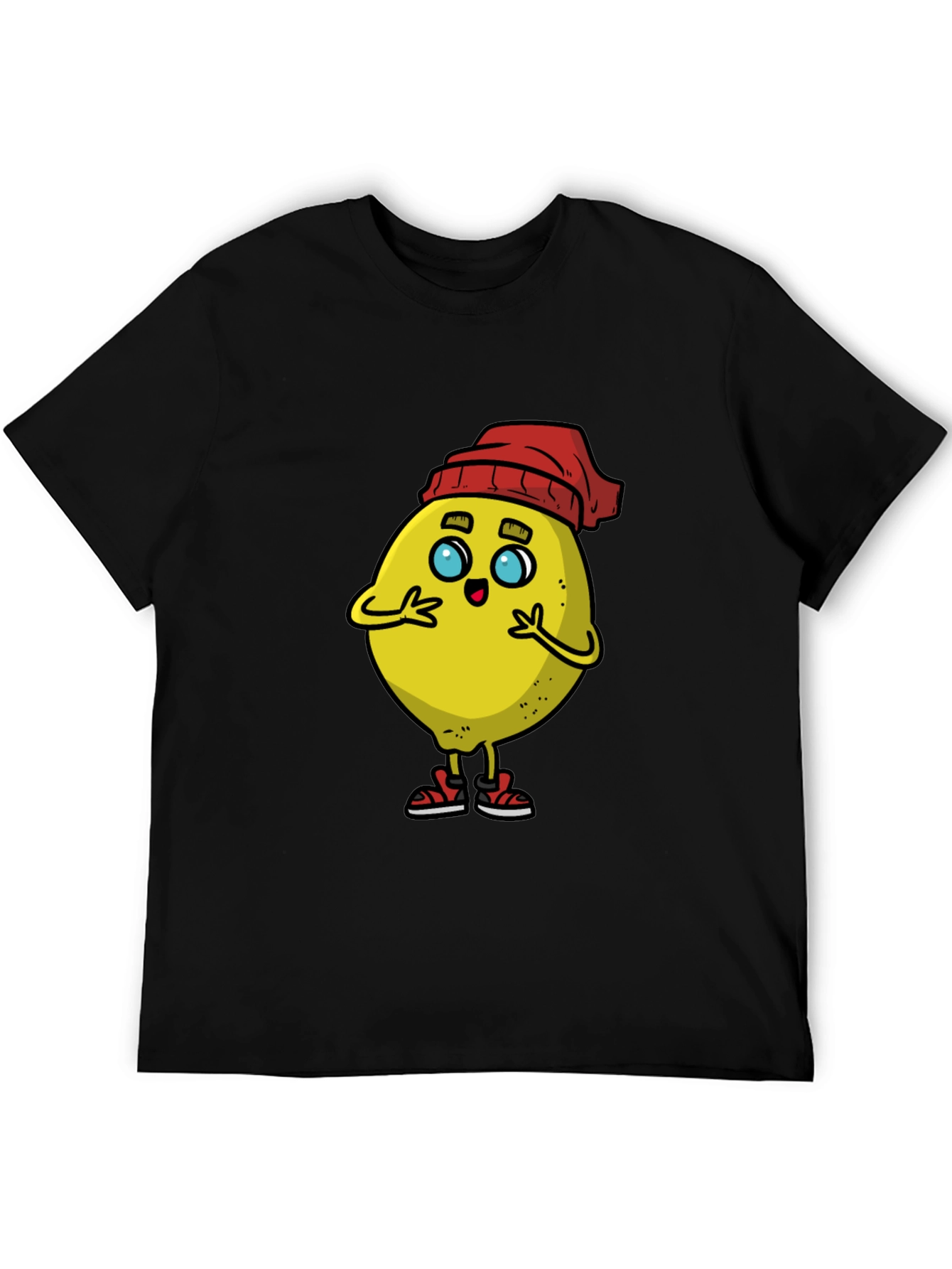 Cartoon Lemon Graphic T-Shirt