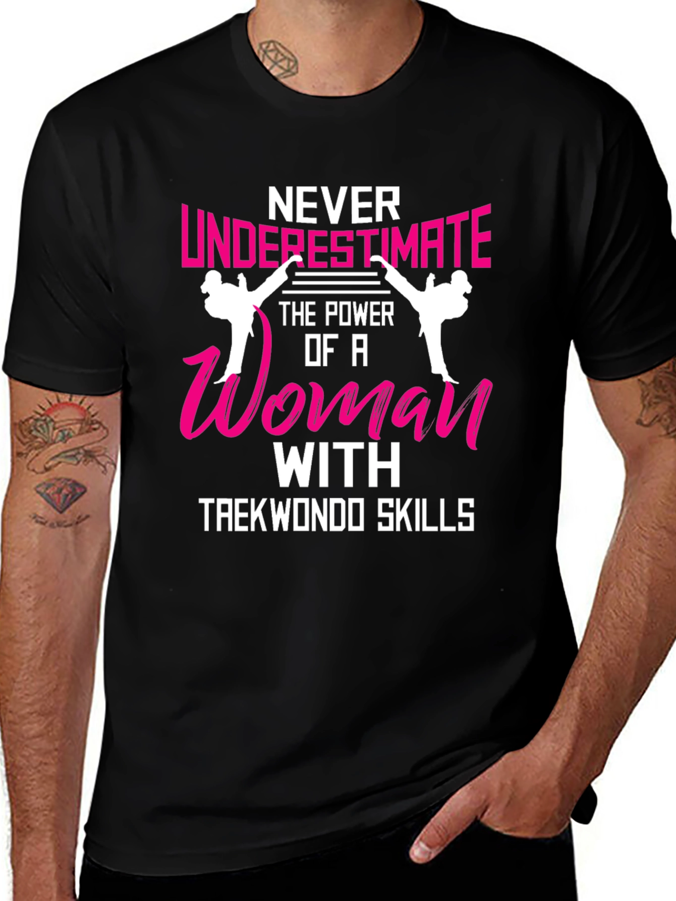 Woman Taekwondo Skills T-Shirt