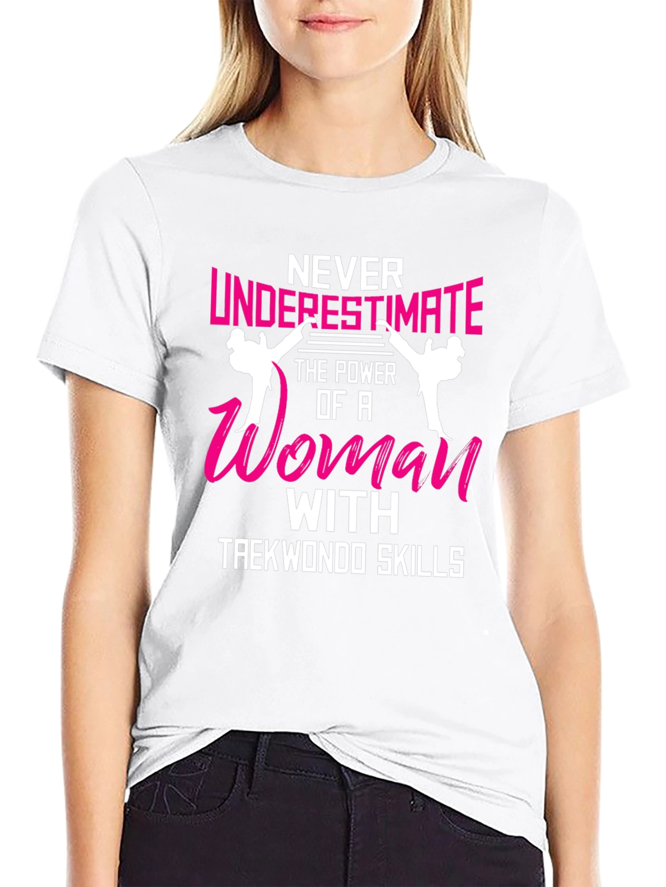 Woman Taekwondo Skills T-Shirt