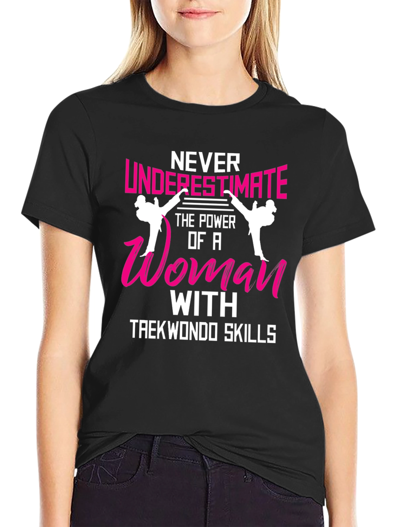 Woman Taekwondo Skills T-Shirt