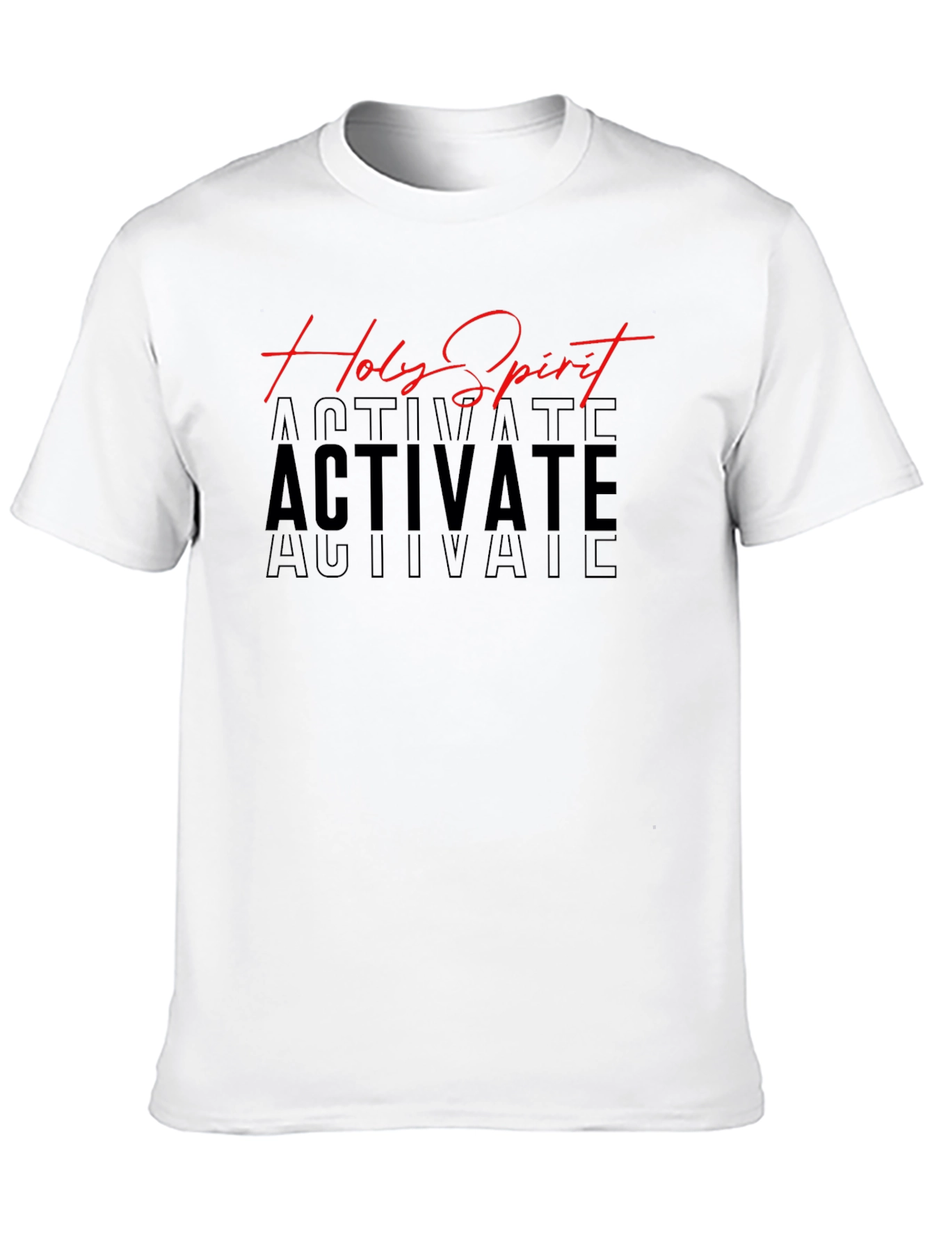 Holy Spirit Activate Black T-Shirt