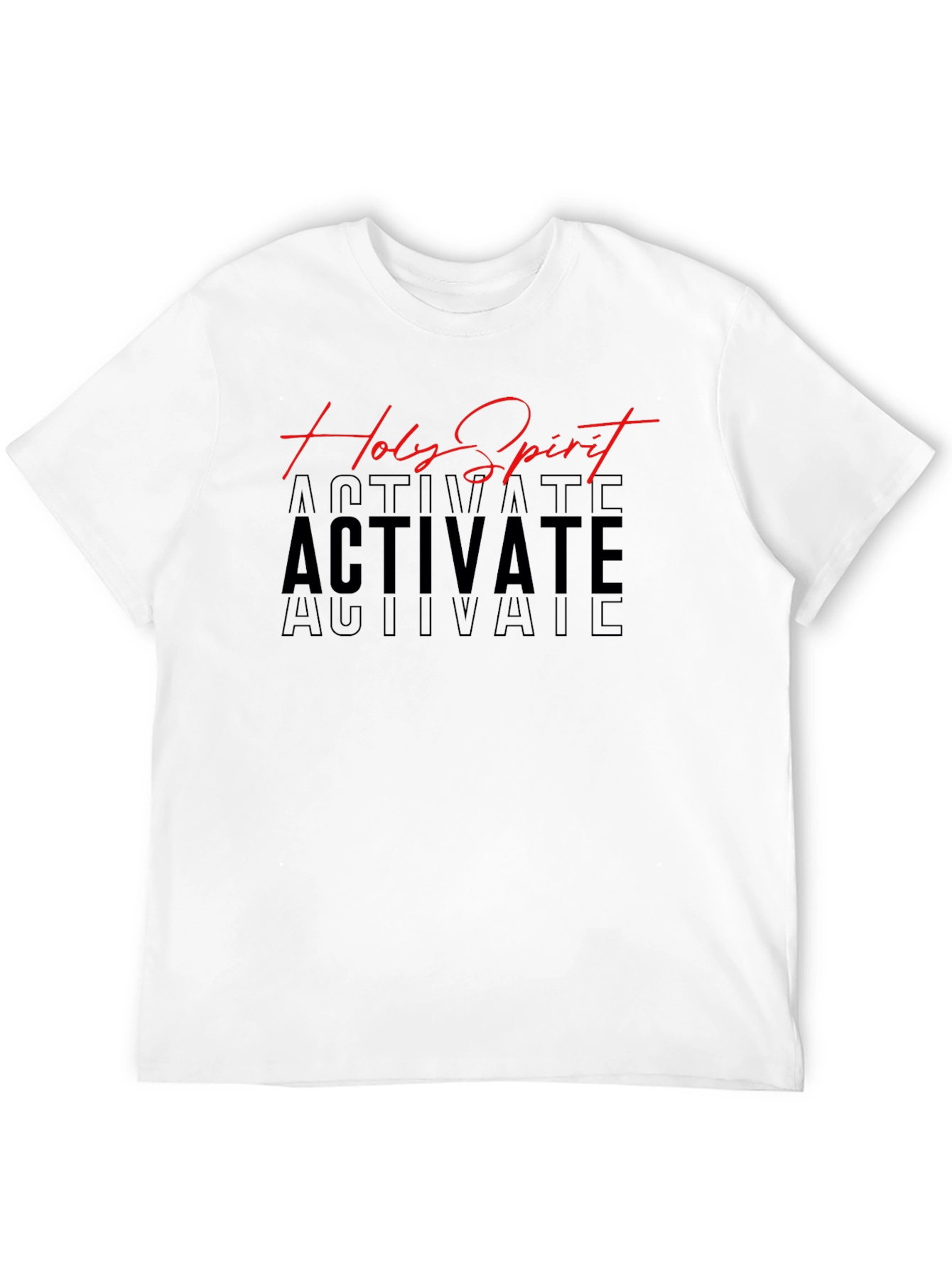 Holy Spirit Activate Black T-Shirt